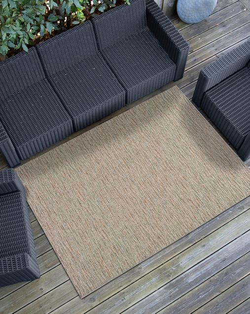 Alfombra Lisa Indoor-Outdoor Asia 8209 Plata