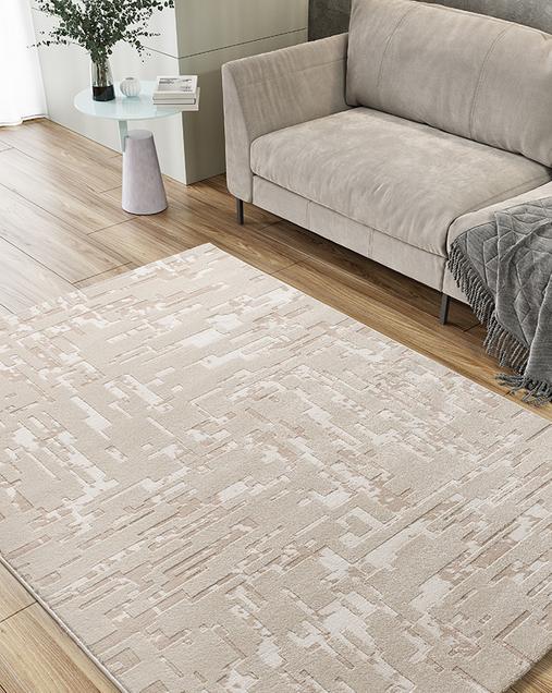 Alfombra Estilo nórdico con relieve Baresa 12946 02 Beige