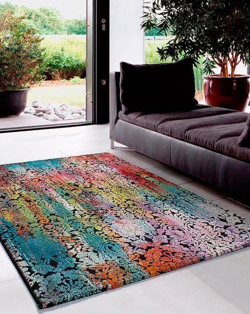 Alfombra Floral de Arte Abstracto Belis 24139 21 Multi