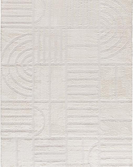 Alfombra Estilo nórdico Blanche 8630 04 Blanco