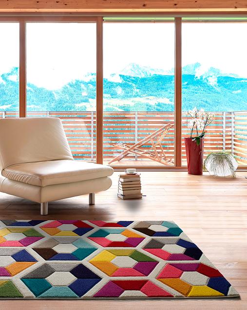Alfombra Geométrica Boutique 3948 21 Multi