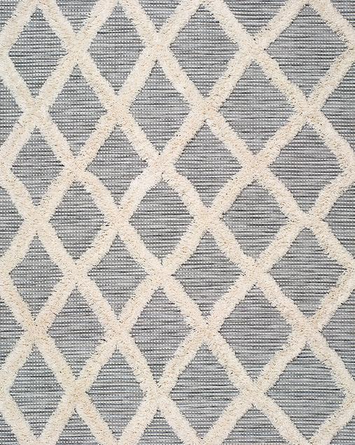 Alfombra Étnica con motivos geométricos Cheroky 9058 04 Blanco
