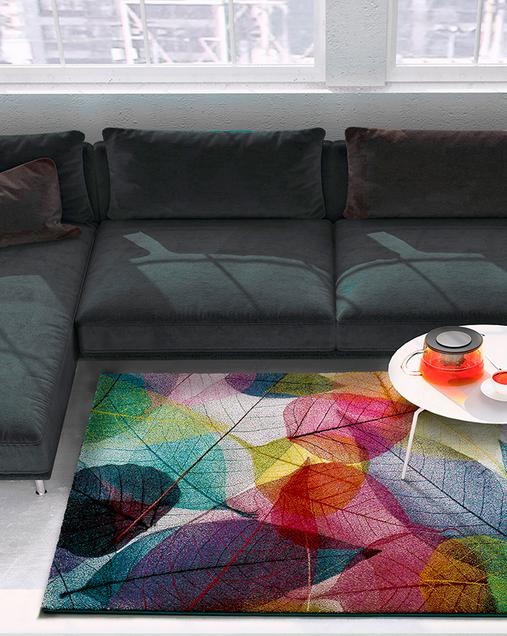 Alfombra con motivos Naturales y Florales Colors 22368 Multi