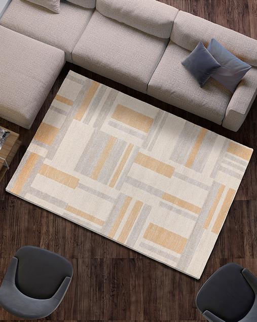 Alfombra Geométrica Craft 12934 14 Gris