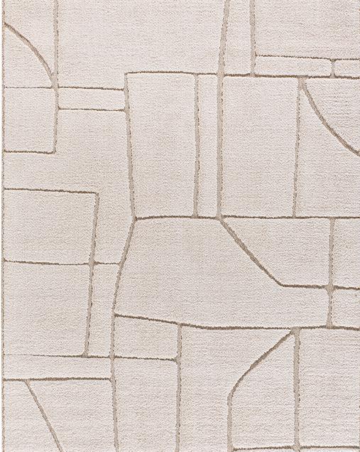 Alfombra Estilo nórdico con Relieve Diena 40406 04 Blanco