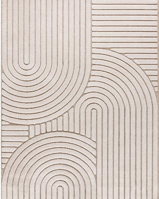 Alfombra Estilo nórdico con Relieve Diena 40424 04 Blanco