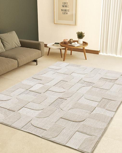 Alfombra Étnica con relieve Element 9375 02 Beige