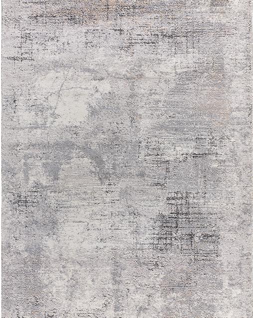 Alfombra Shaggy de Arte Abstracto Kivet 9060 14 Gris