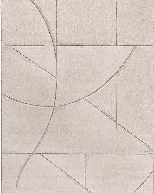 Alfombra Geométrica Lena 40315 41 Crema