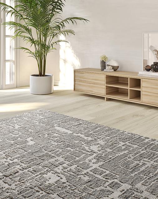 Alfombra Estilo Nórdico Lima 3503 19 Plata