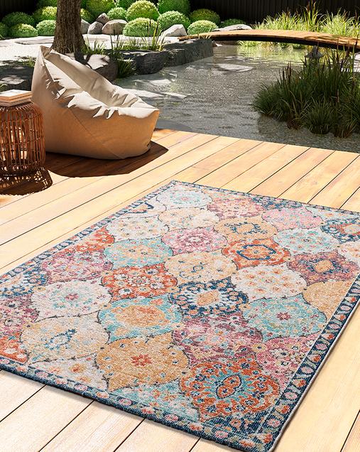 Alfombra Vintage de Exterior-Interior Luna 20092 21 Multi