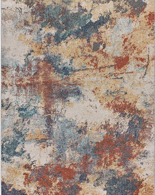 Alfombra Abstracta de Exterior-Interior Luna 54569 21 Multi