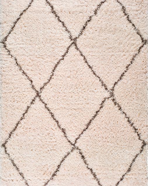 Ethnic rug with geometrics motifs Lynn 7902 04 White