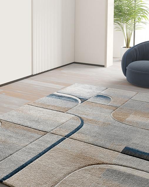 Alfombra Geométrica Medel 40379 07 Azul