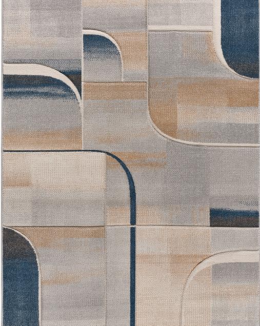 Alfombra Geométrica Medel 40379 07 Azul