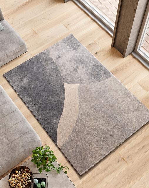 Alfombra Geométrica Monic 12803 19 Plata