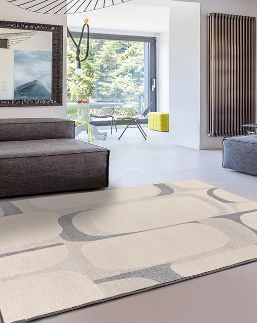 Alfombra Abstracta Porto 12915 19 Plata