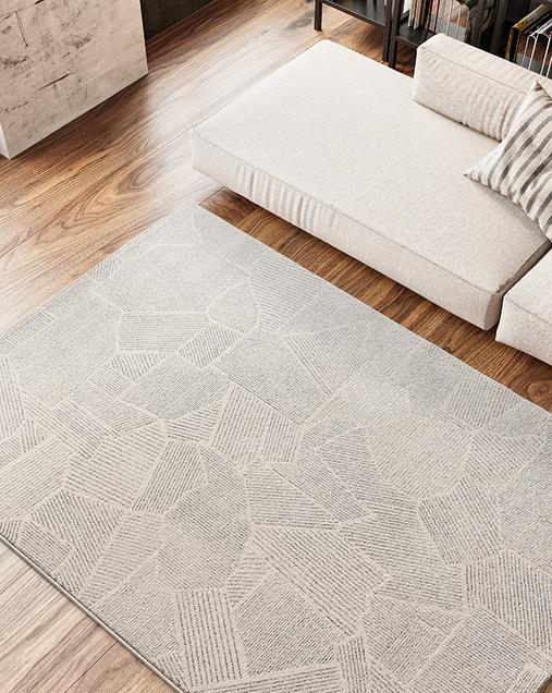Alfombra Abstracta Porto 12919 19 Plata