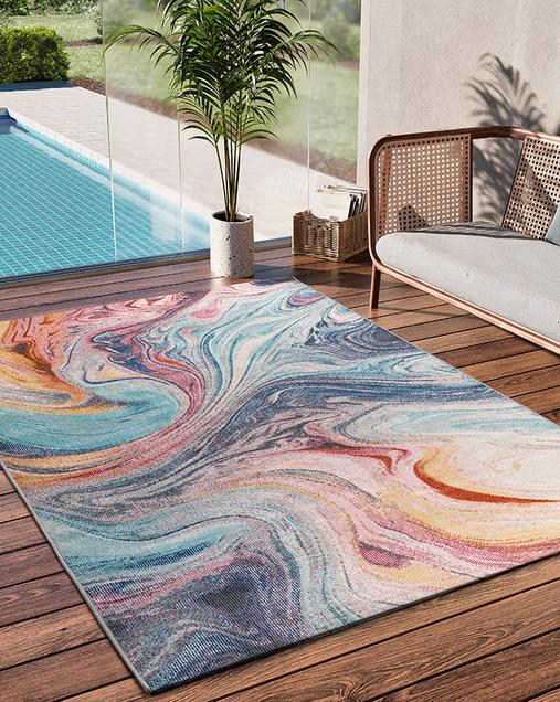 Alfombra de exterior Abstracta Samara 54572 21 Multi