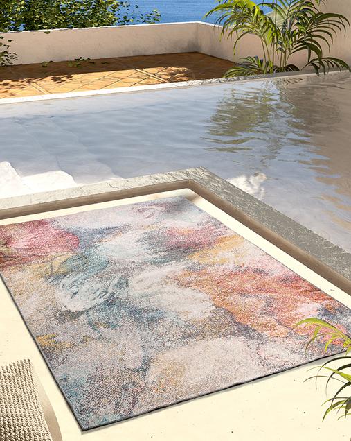 Alfombra de exterior Abstracta Samara 54575 21 Multi