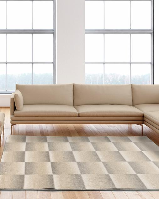 Alfombra Estilo Nórdico con relieve Sensation 12738 19 Plata