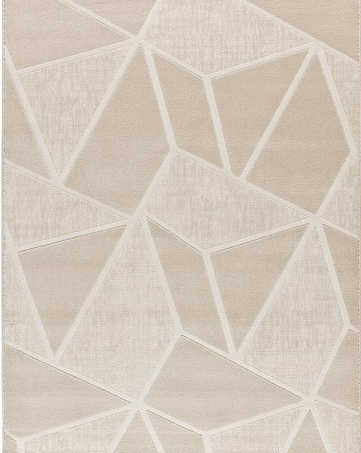 Alfombra Estilo Nórdico con relieve Sensation 12753 04 Blanco