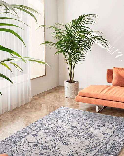 Alfombra Vintage Siroco 16803 07 Azul